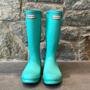 RARE KIDS TEXTURED HUNTER BOOTS SZ 5 EU 37